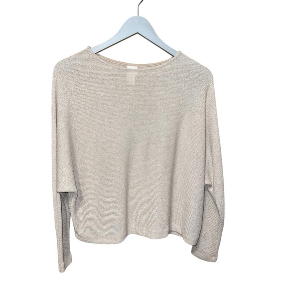 H&M Beige Batwing Crop Sweater – Size Small - Picture 1 of 4